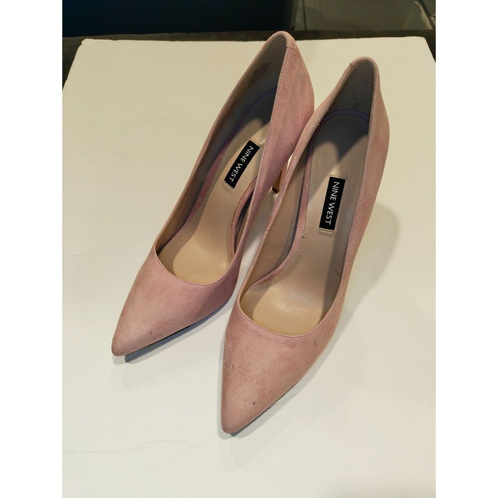 Women's Nine West Pink 4 Inch Pointed Heels 9M
